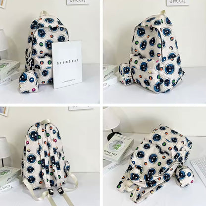 Mochila Impermeable + Monedero “Gatito Negro”. 43x32cms