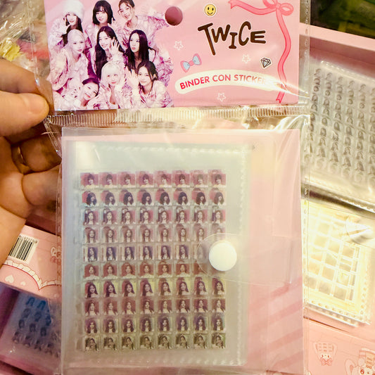 Binder + Mini Stickers “Twice”. 60 Espacios