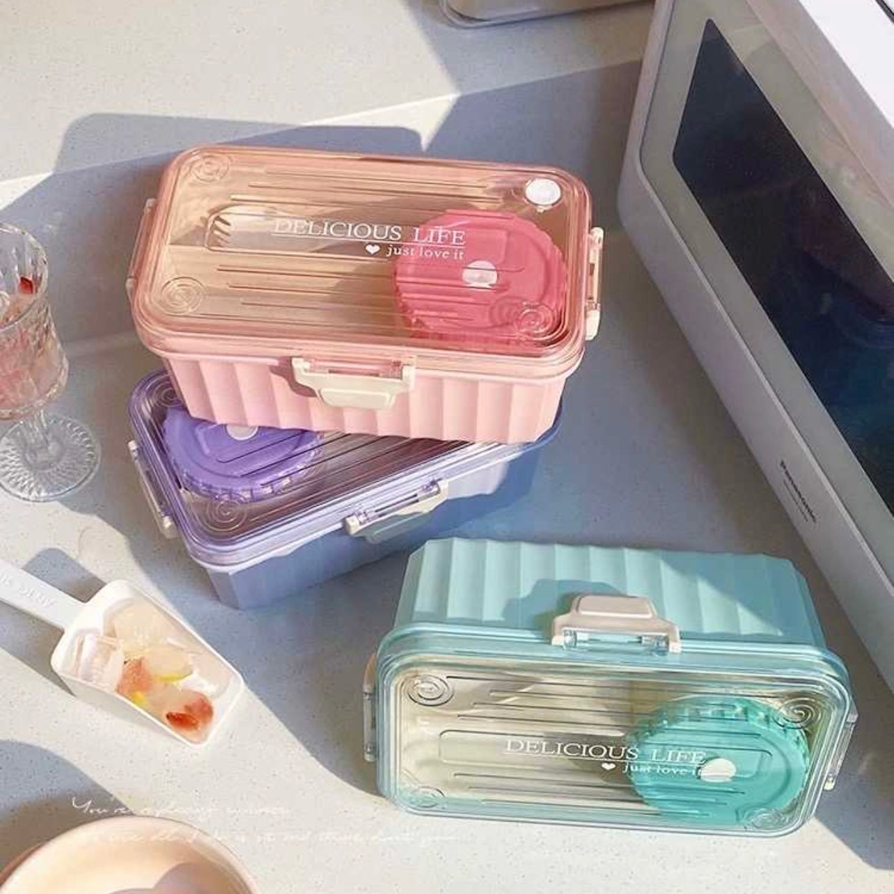 Lunchbox 2 Niveles. 23x22x9Cms