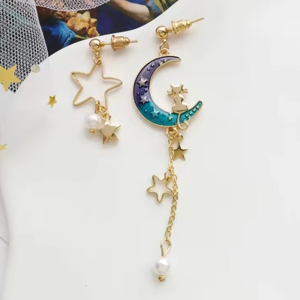 Aros “Gatito Luna”