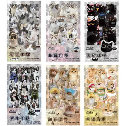 Set 6 Láminas de Sticker “Gatitos”
