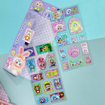 Set 2 Láminas de Stickers “Baby Three”