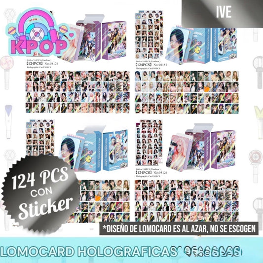 Set 124 PCS “IVE”. 64 Photocards + 60 Mini Stickers.