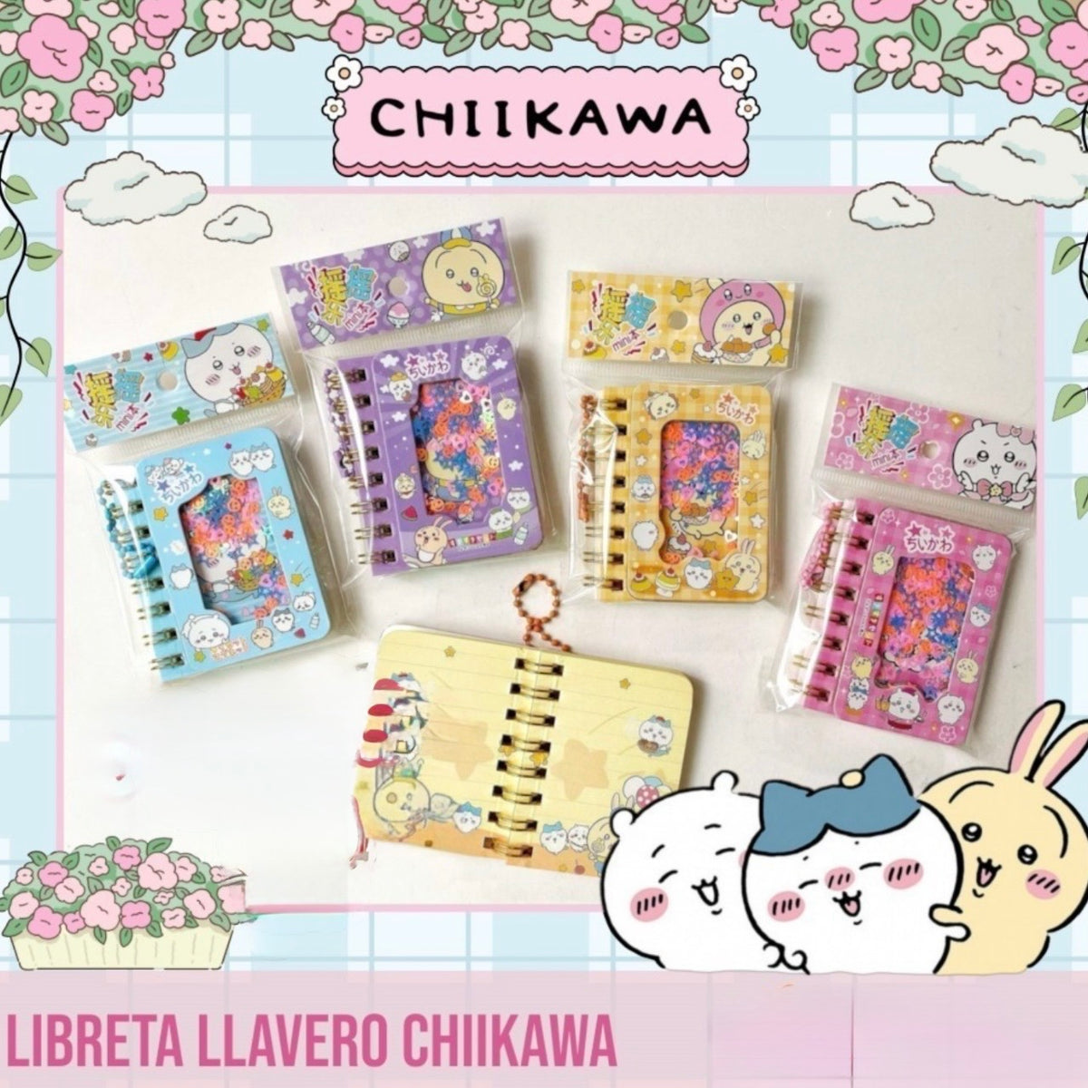 Mini Libreta Llavero “Chiikawa”