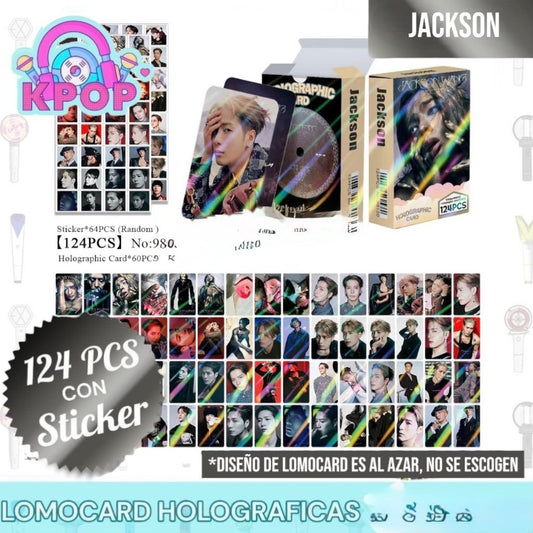 Set 124 PCS “Jackson Wang”. 64 Photocards + 60 Mini Stickers.