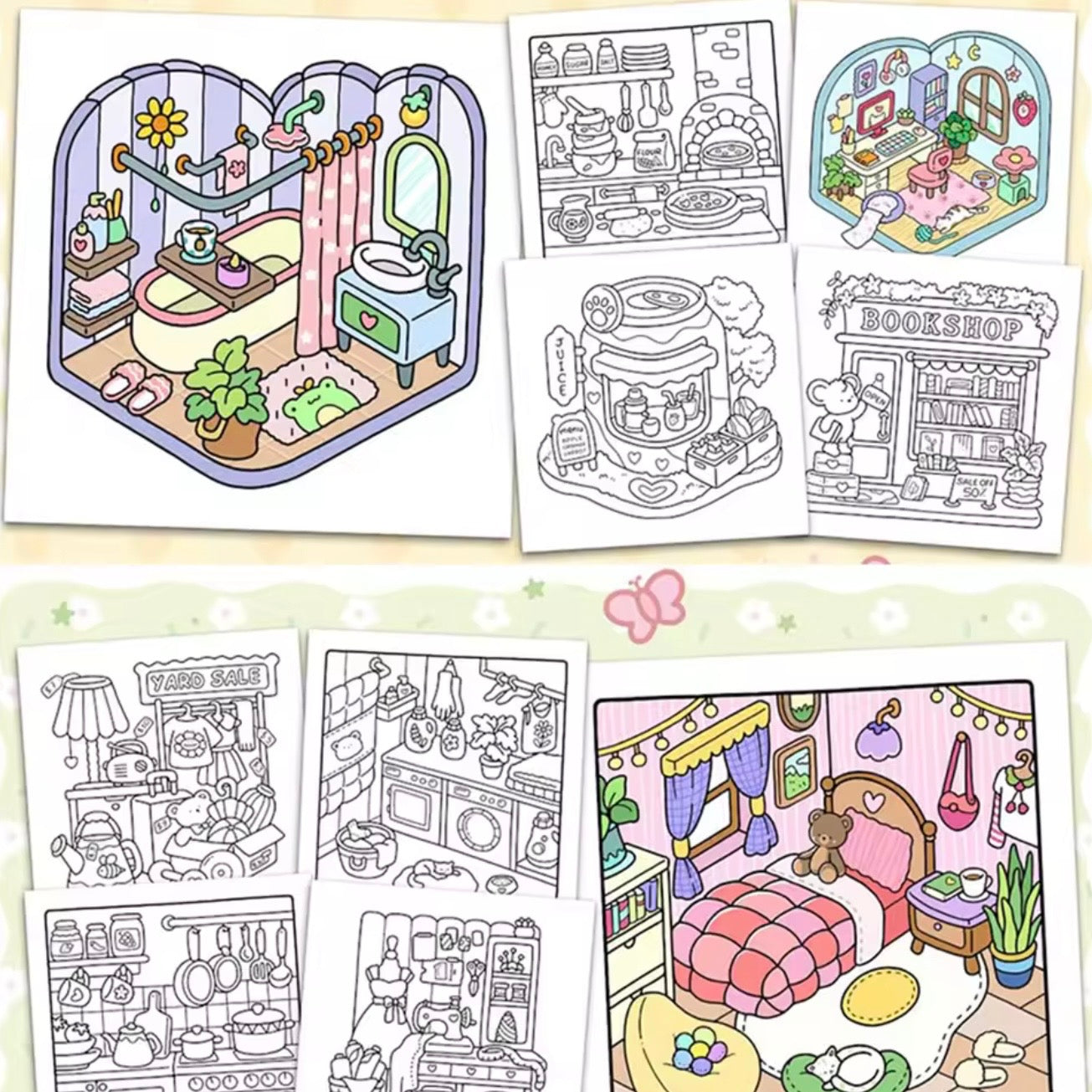 Libros para Colorear. 48 Páginas 22x22cms