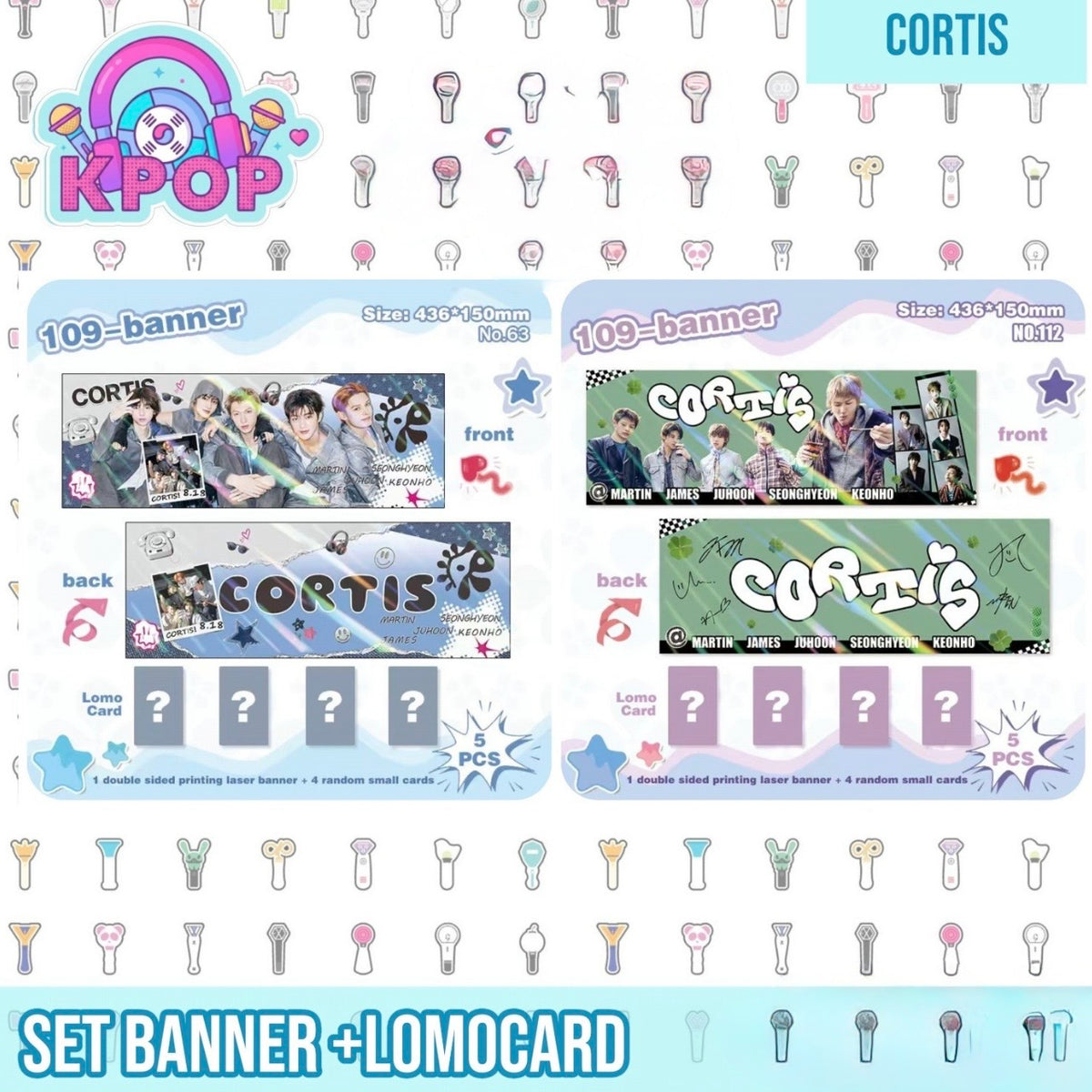 Banner + 4 Photocards “Cortis”.
