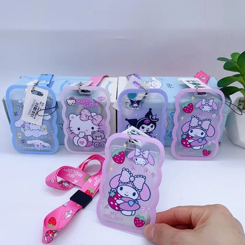 Lanyard + porta credencial “Sanrio”