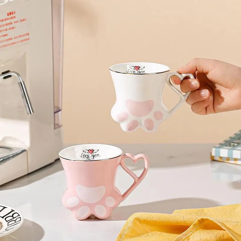 Taza “Patita de Gato”, 350ml. Material Cerámica
