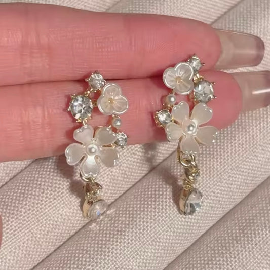 Aros “Flor Cristal”