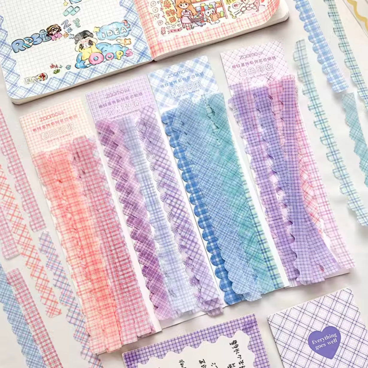 Set 25 Sticker estilo Washi Tape
