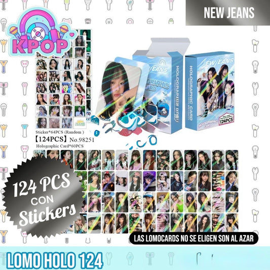 Set 124 PCS “NJZ New Jeans”. 64 Photocards + 60 Mini Stickers.