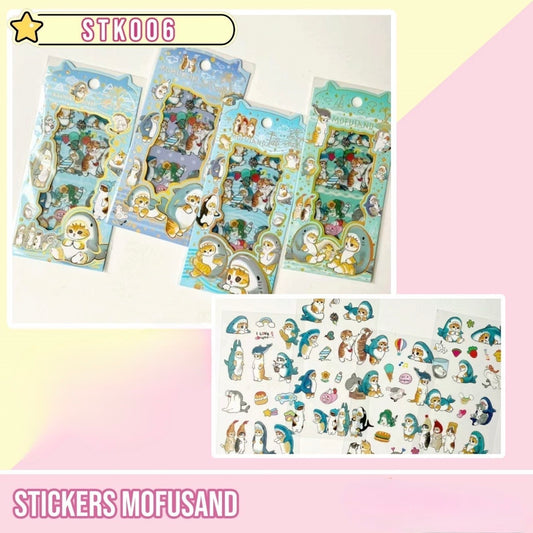 Set 4 Láminas de Stickers “Mofusand”