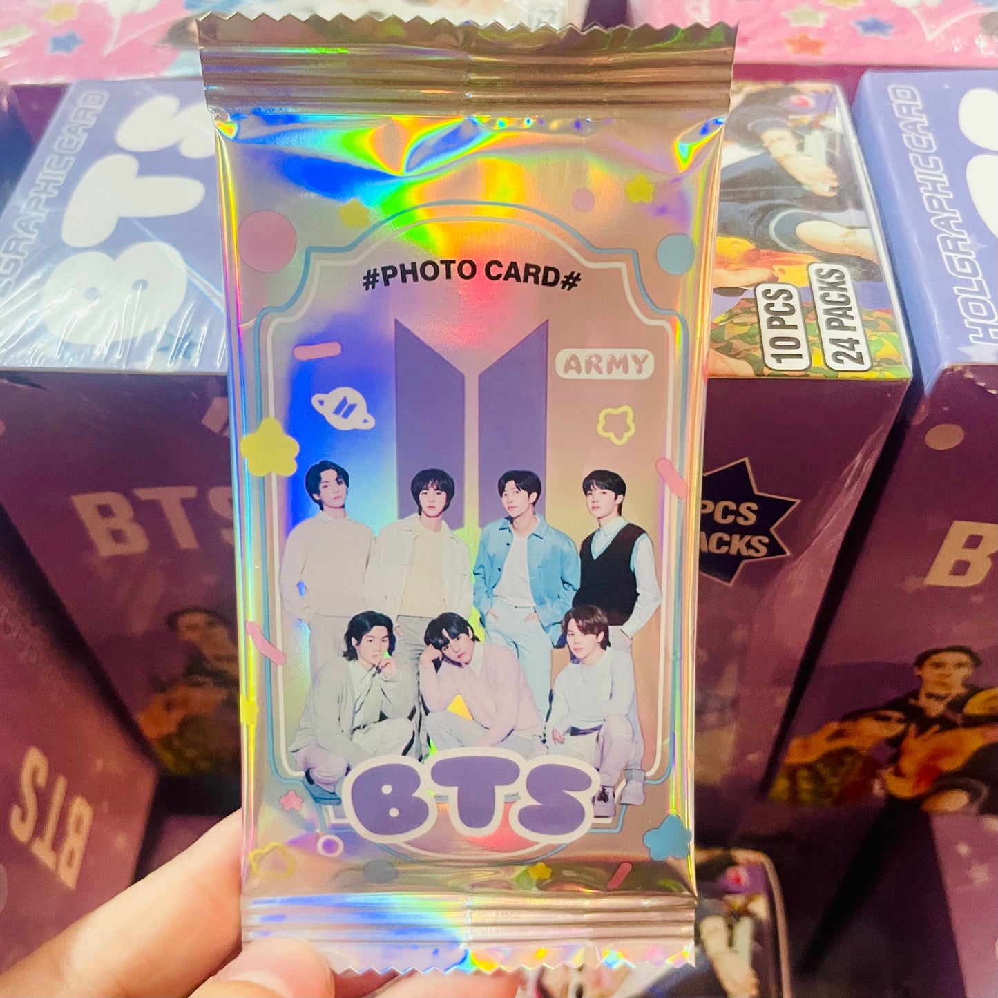 Set 10 Photocards Holograficas Sorpresa “BTS”