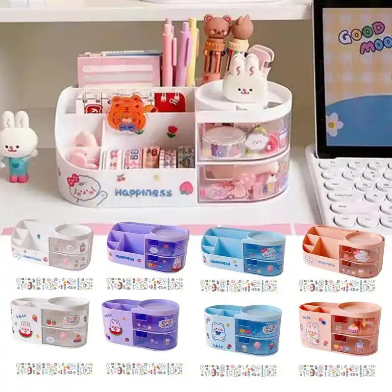 Organizador de Escritorio +Lamina de Stickers. 22x12x9Cms