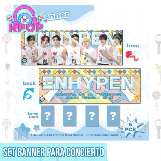 Banner + 4 Photocards “Enhypen”.