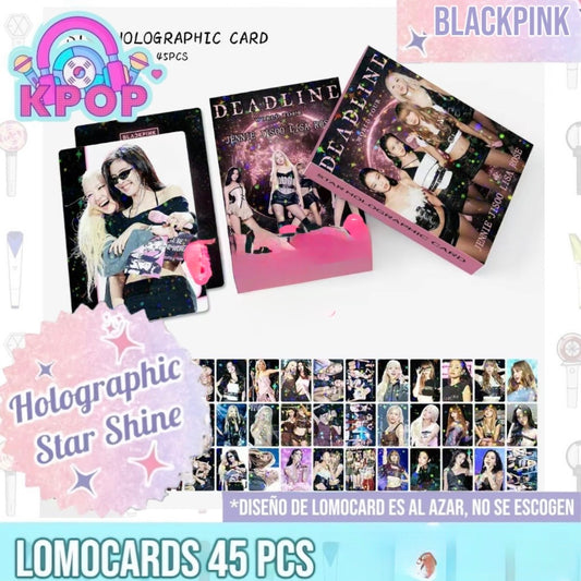 Set 45 Photocards Holographic Shine “BlackPink”.