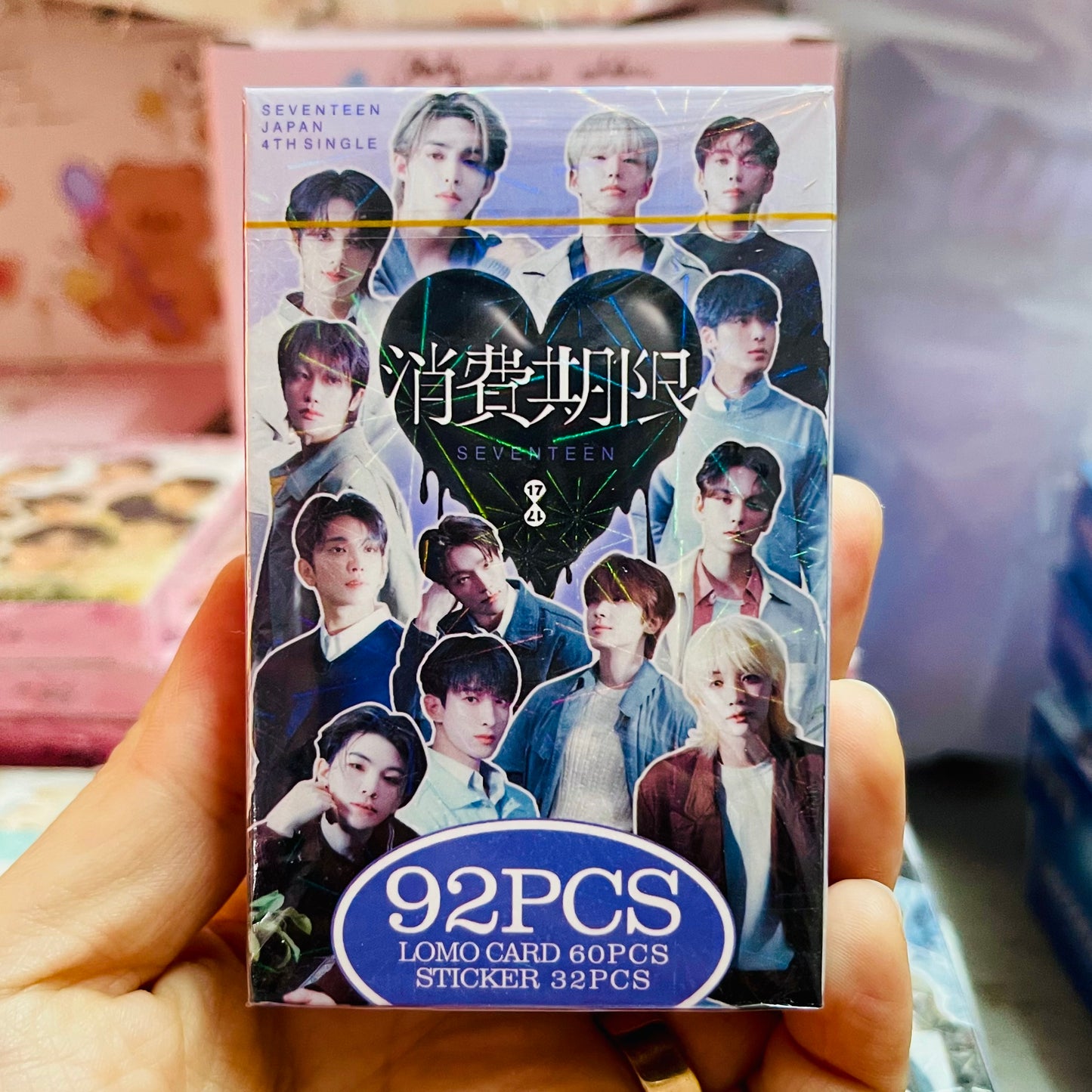 Set 92 PCS “SEVENTEEN”. 60 Photocards + 32 Mini Stickers.