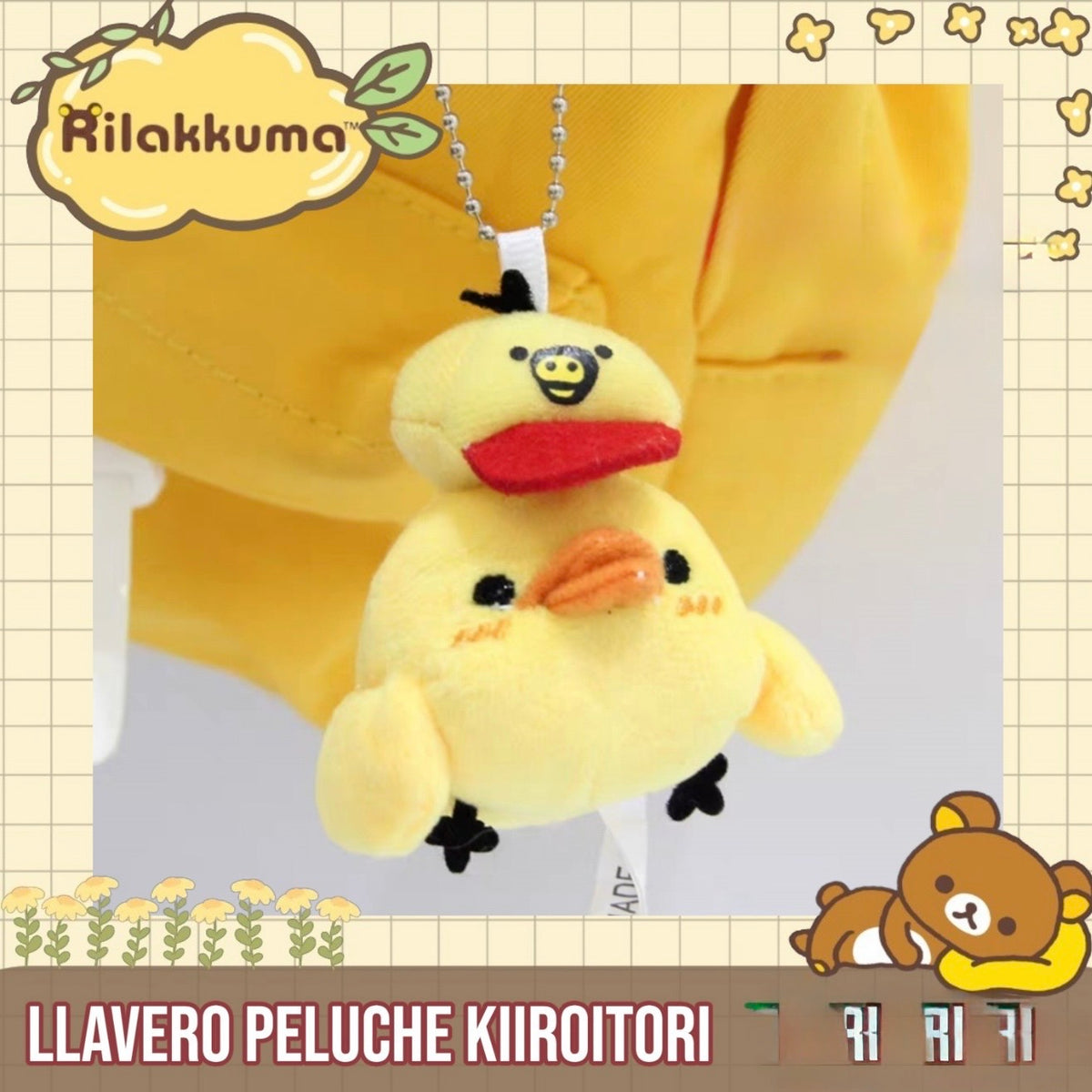 Llavero “Pollito Kiiroitori Rilakkuma”