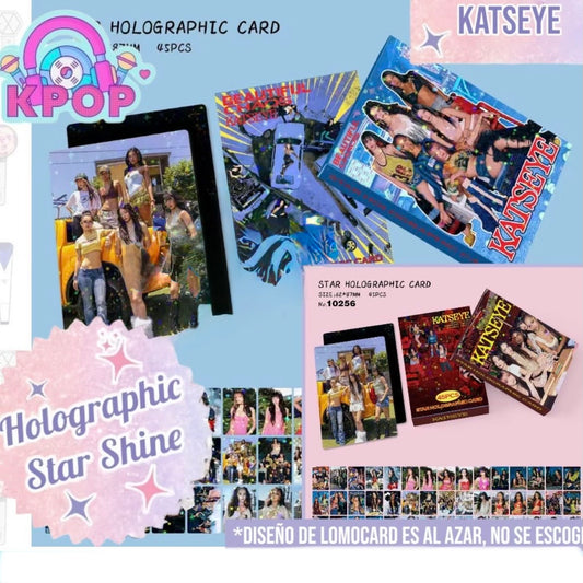 Set 45 Photocards Holographic Shine “Katseye”.