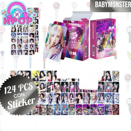 Set 124 PCS “BabyMonster”. 64 Photocards + 60 Mini Stickers.
