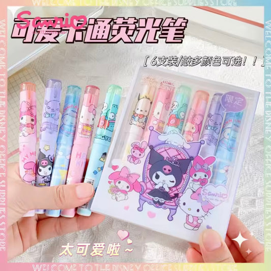 Set 6 Destacadores “Sanrio”