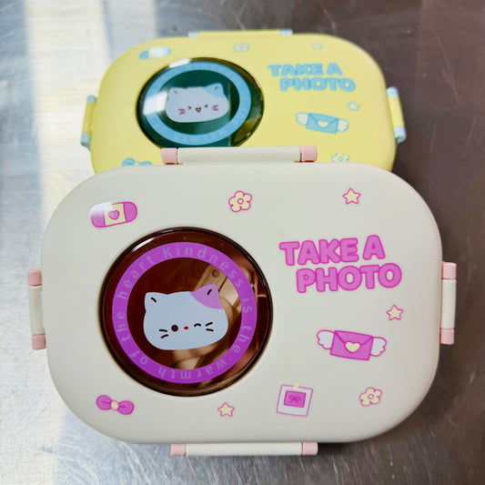 Lunch Box + Cubiertos “Gatito”