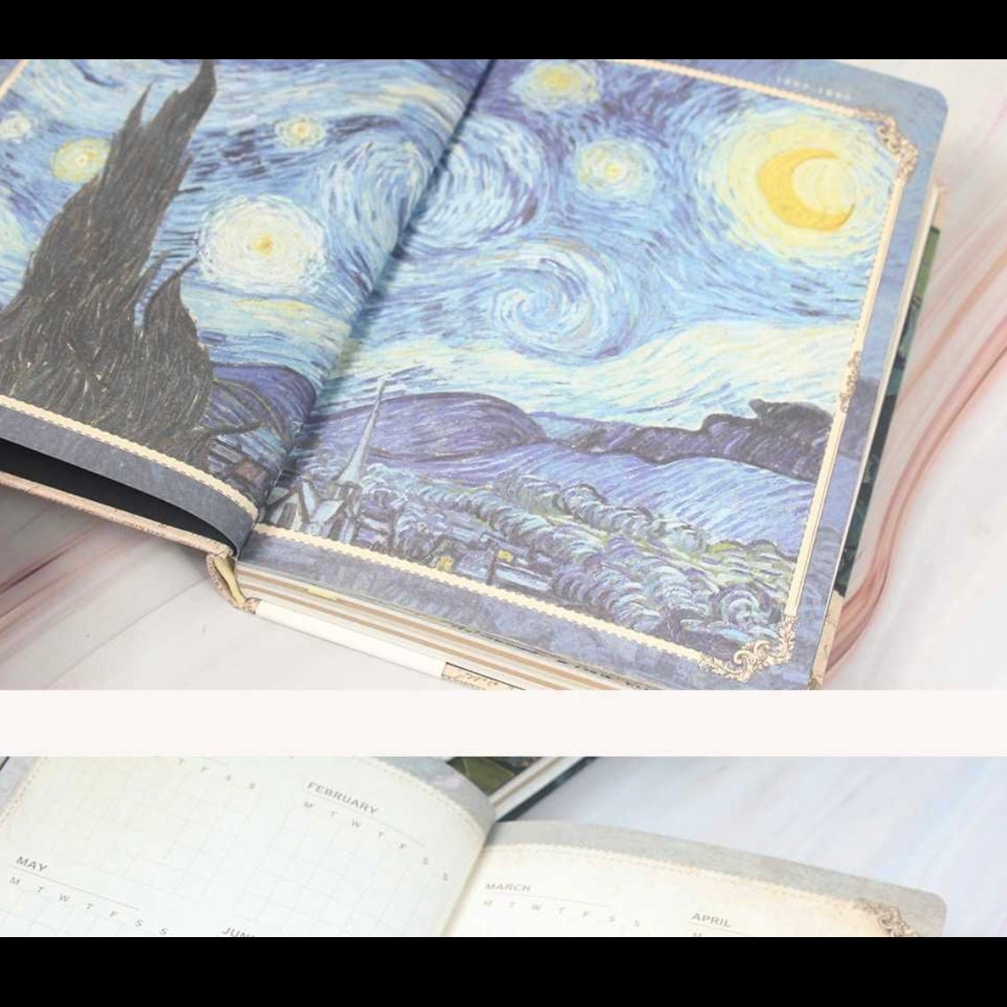 Libreta “Vincent Van Gogh”. Hojas con diseño. 128U, 19x13cms