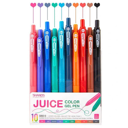 Set 10 lápices tinta gel. Tonos Básicos