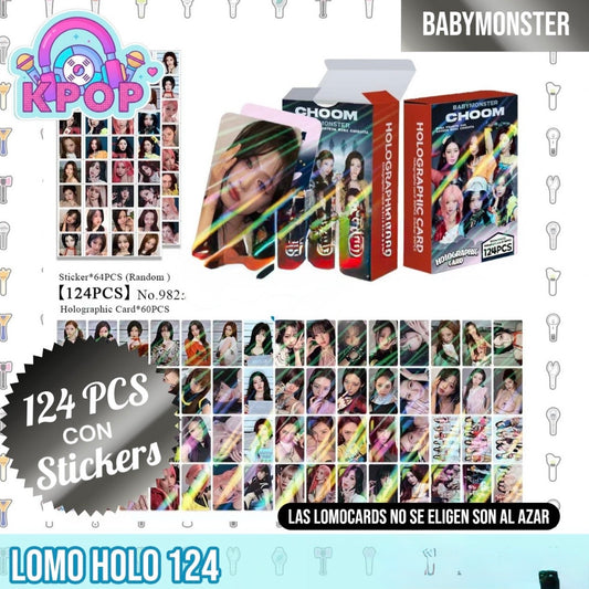 Set 124 PCS “BabyMonster”. 64 Photocards + 60 Mini Stickers.