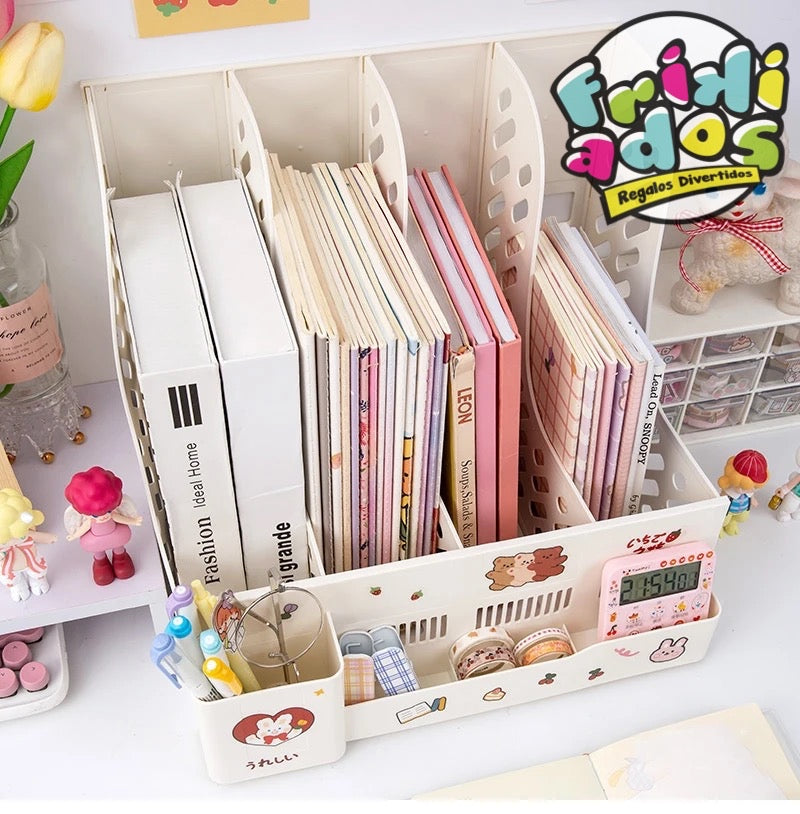 Organizador de Libros Multiespacios + Lámina de stickers