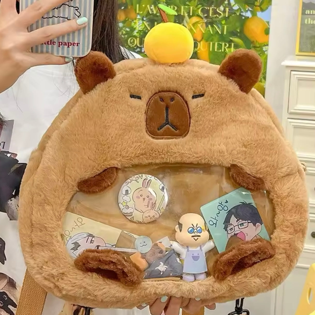 Mochila-Bolso “Capybara”. 32x32x10Cms