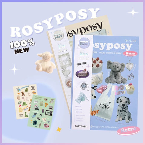 Revista de Stickers “Rosy Posy”. 20 páginas 25x18Cms.