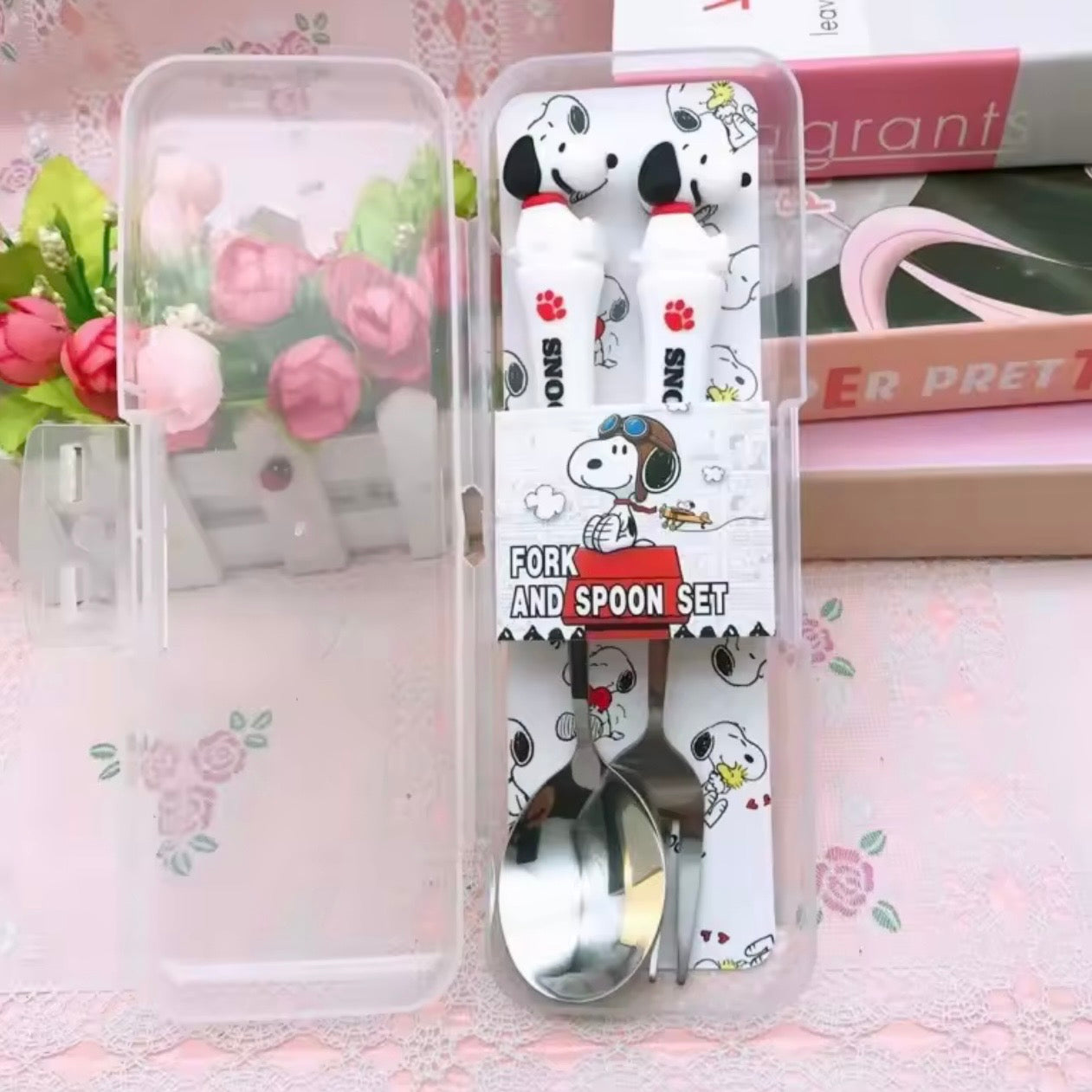 Set Cubiertos “Snoopy”. Cuchara + Tenedor