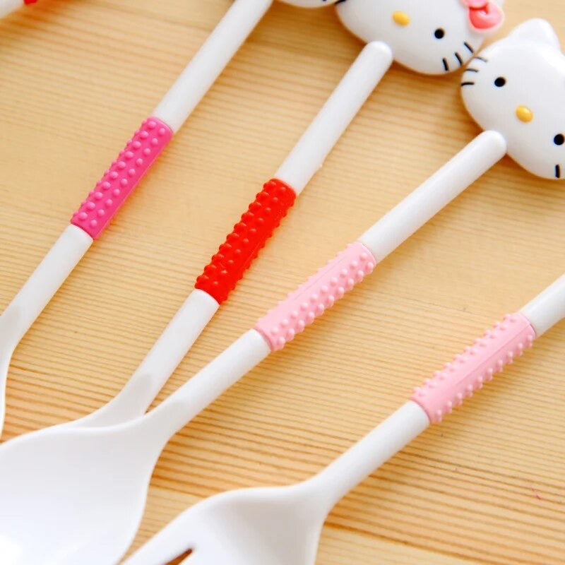 Set Tenedor + Cuchara “Hello Kitty”