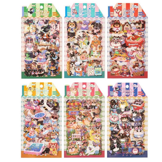 Set 4 Láminas de Stickers “Animalitos”