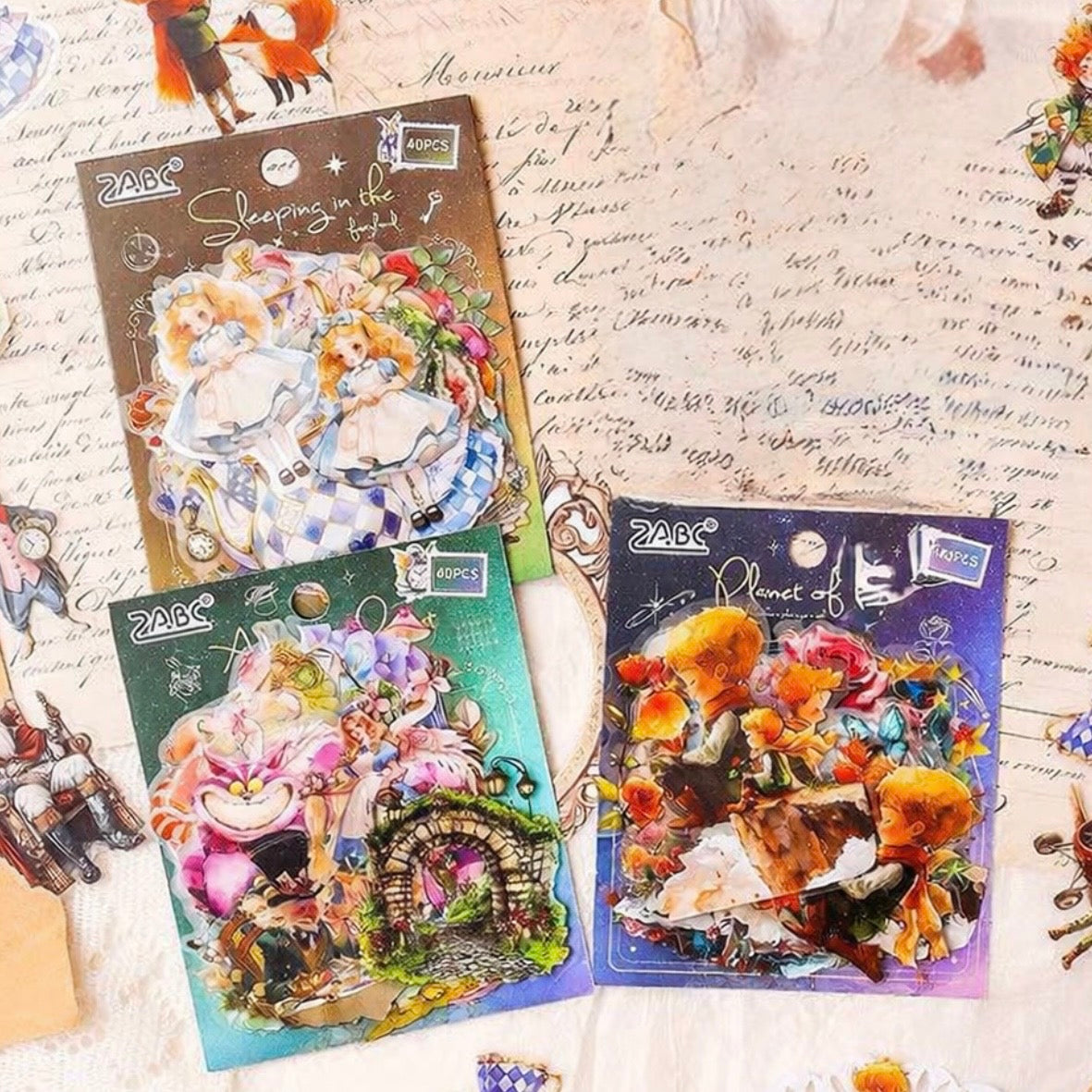 Set 40 Stickers “Alicia y Principito”