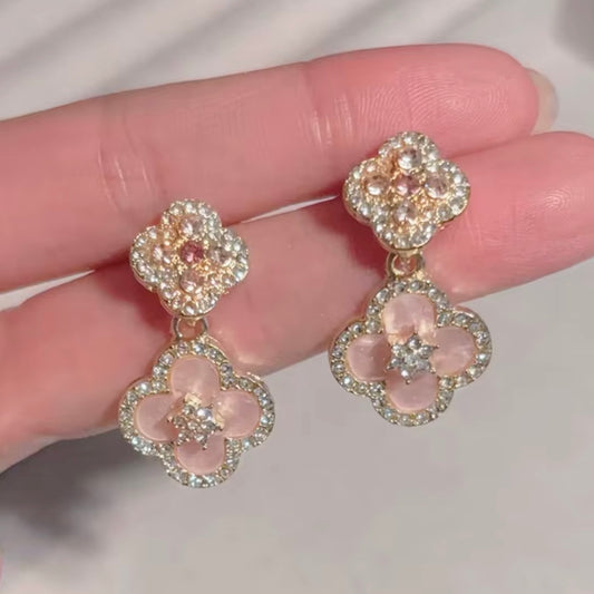 Aros “Perlas Rosa”