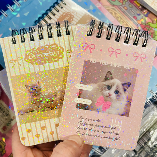 Mini Libreta “Gatito”. Hojas Cuadriculadas