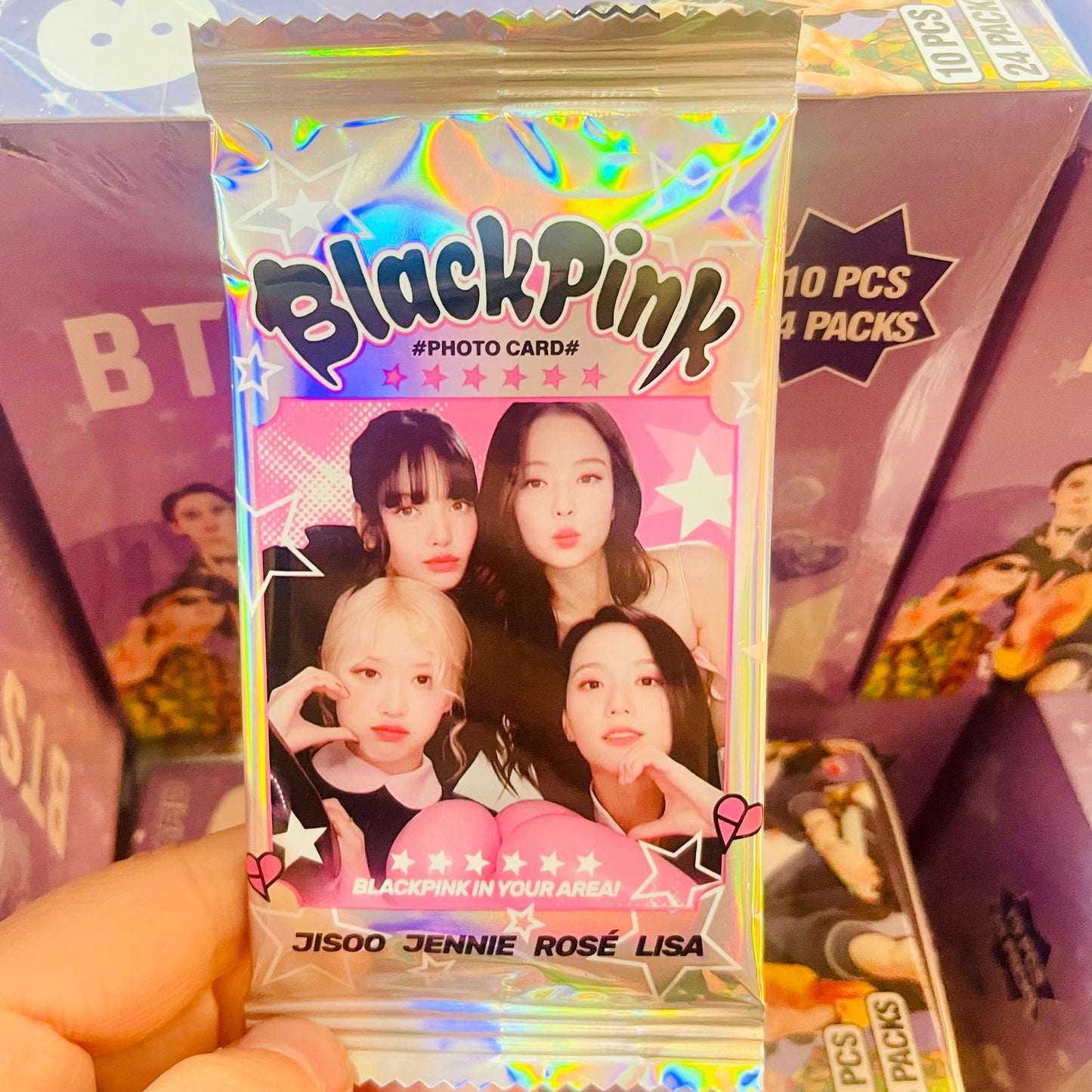 Set 10 Photocards Holograficas Sorpresa “Blackpink”