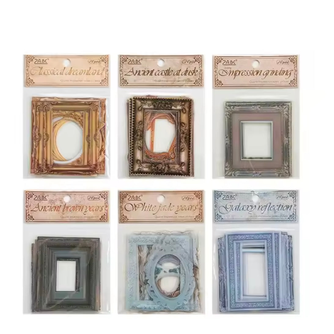 Set 20 Stickers “Marcos y Ventanas”