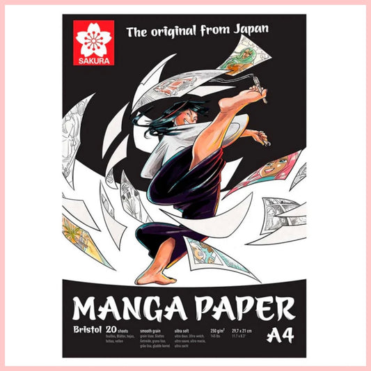 Sakura Manga Paper - Block Bristol A4 21 x 29,7 cm 20 Hojas