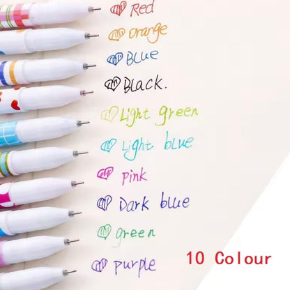 Set 10 Tiralíneas “BT21”. Distintos Colores