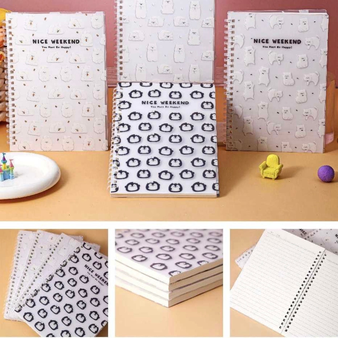 Cuaderno Animalitos. Tamaño B5 (70u)