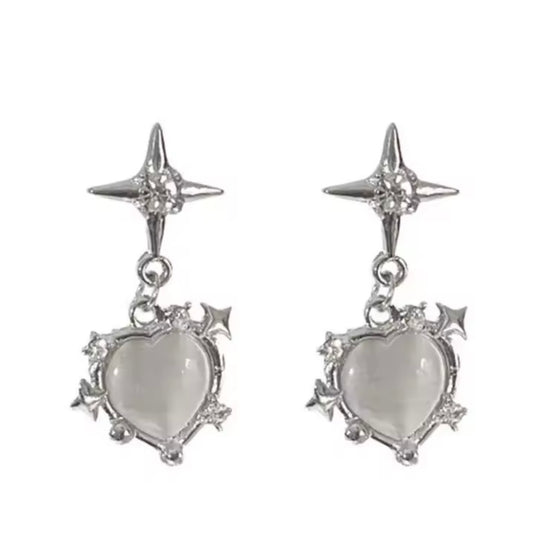 Aros “Corazón Destello”