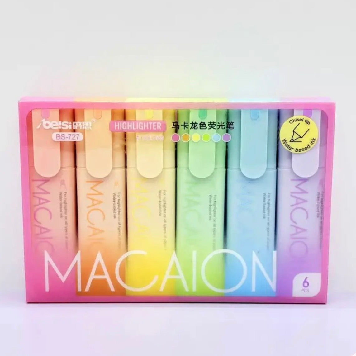 Set 6 Destacadores Pastel