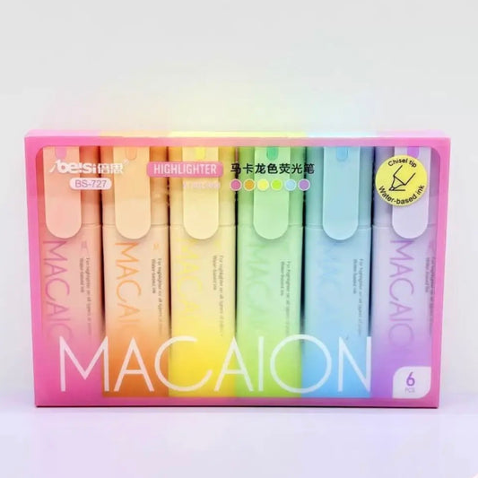 Set 6 Destacadores Pastel