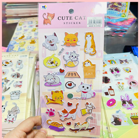 Lámina de Stickers “Gatitos”