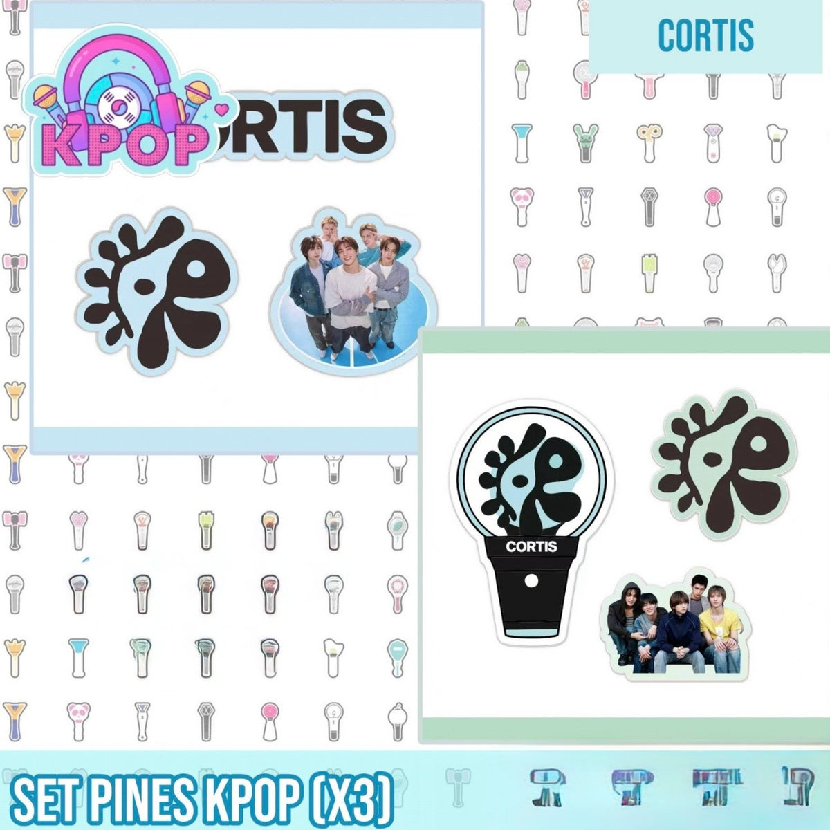 Set 3 Pins “Cortis”