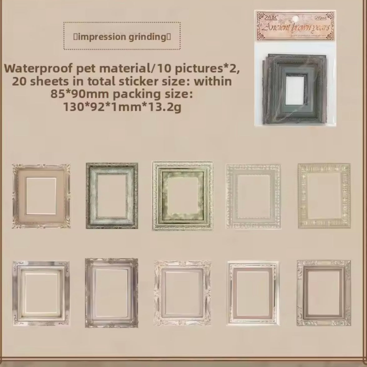 Set 20 Stickers “Marcos y Ventanas”